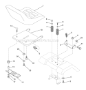 Page F Diagram and Parts List for WE14542L  Weed Eater Lawn Tractor